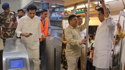 Delhi Government Minister Kapil Mishra traveled by Metro