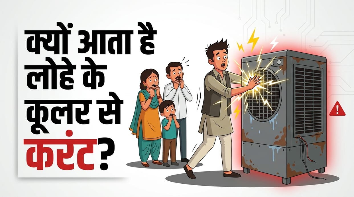 Reasons for electric shock in iron cooler Mein Current Kyo Aata Hai