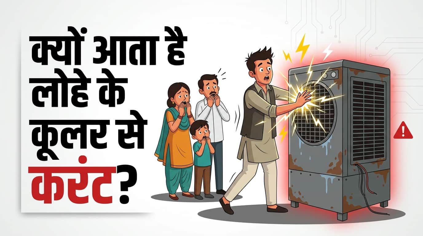 Reasons for electric shock in iron cooler Mein Current Kyo Aata Hai