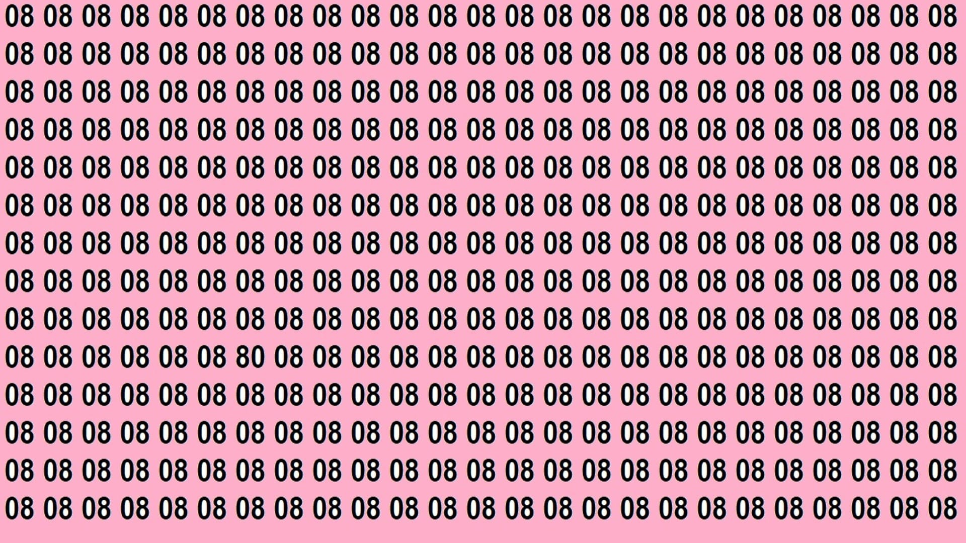 Optical Illusion IQ Test Brain Test Can You Spot 80 in 11 Seconds