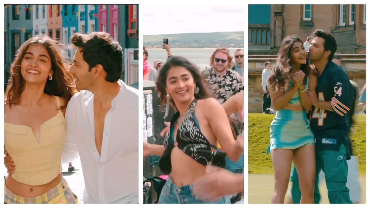 pooja hegde share bts video of hai jawani to ishq hona hai with varun dhawan