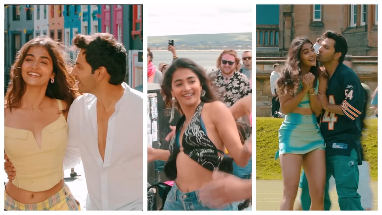 pooja hegde share bts video of hai jawani to ishq hona hai with varun dhawan