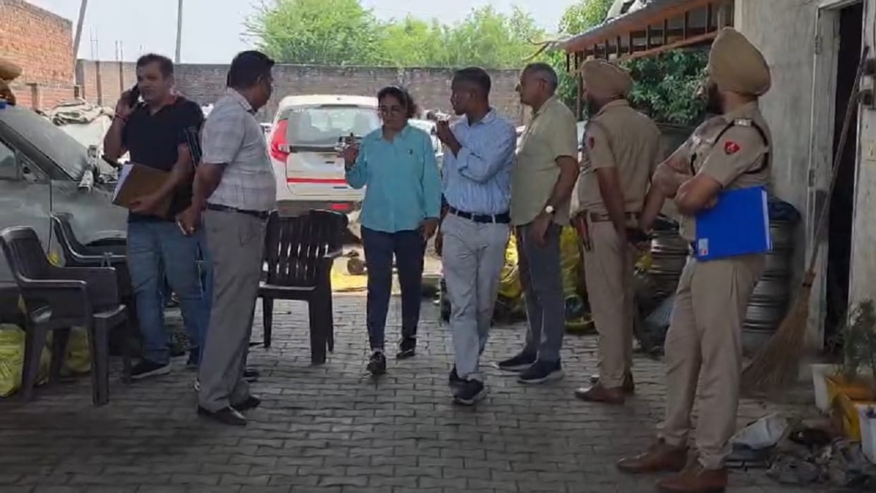 hand grenade was found inside a Skoda car near the Shahabad Sugar Mill in Kurukshetra