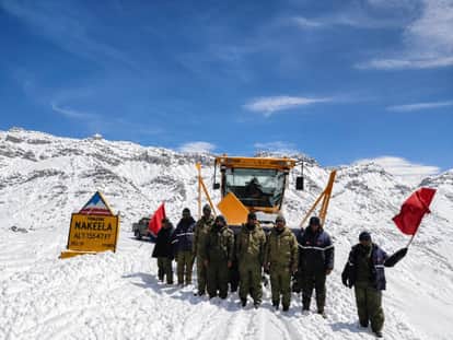 Project Himank Reopens NH-03 Following Massive Snow Clearance Operation