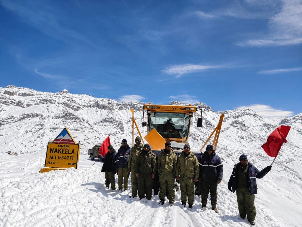 Project Himank Reopens NH-03 Following Massive Snow Clearance Operation