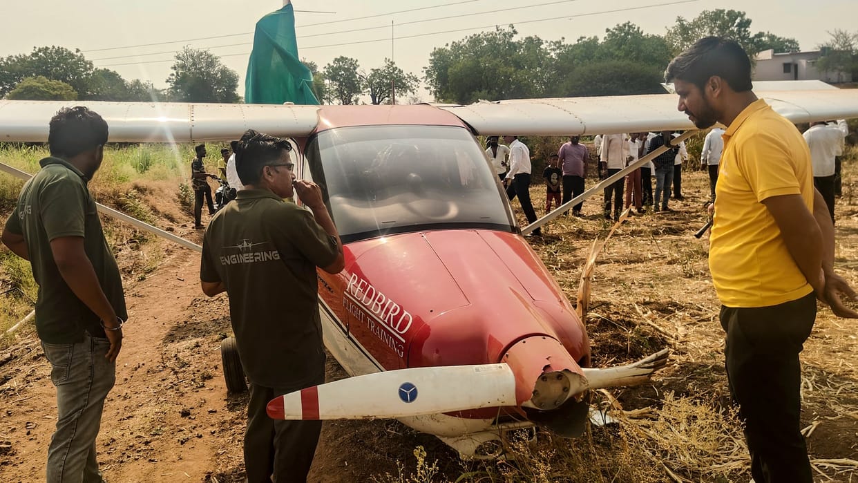Trainer aircraft of private company makes crash landing at Baramati in Maharashtra's Pune district: Police