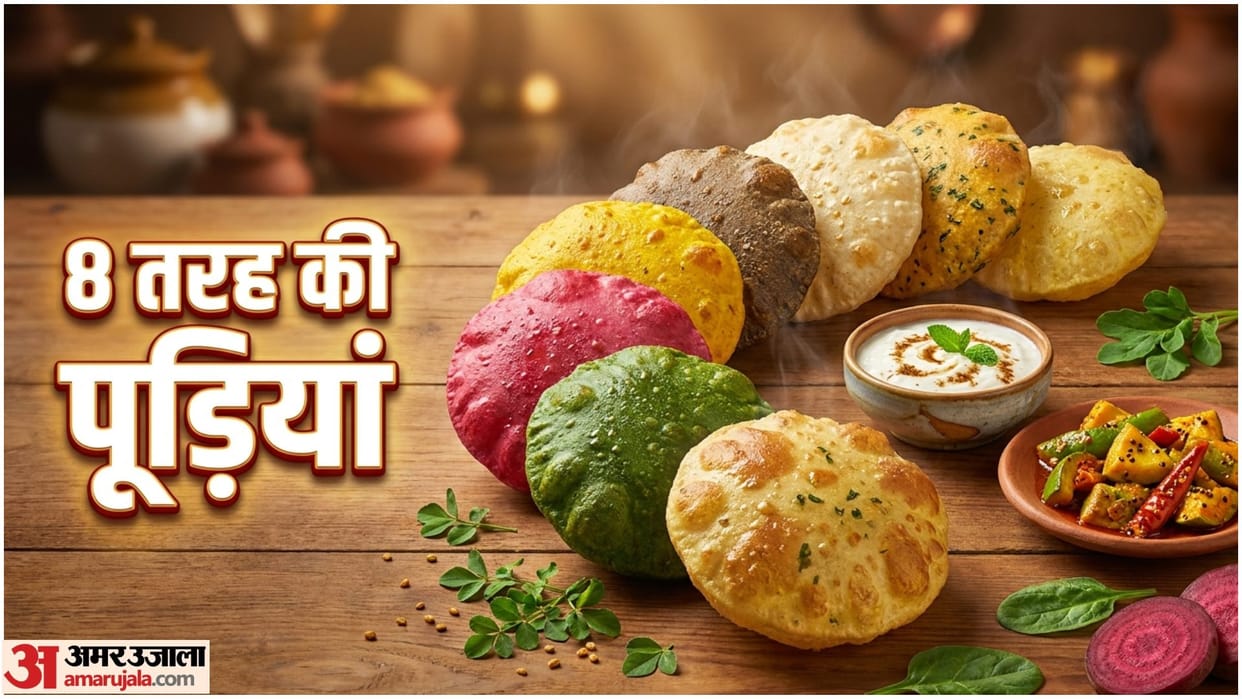 8 Tasty And Healthy Poori Recipes In Hindi Palak Methi Beetroot Puri Kaise Banaye