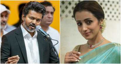 Radhika Shares selfie with Trisha Krishnan sparks buzz as CM Vijay flags off Ajiths race