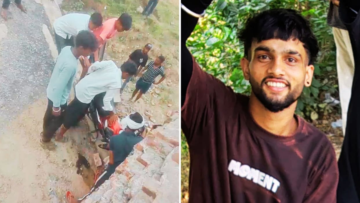 Young Biker Dies After Falling from Broken Culvert While Returning from Relatives in ghazipur