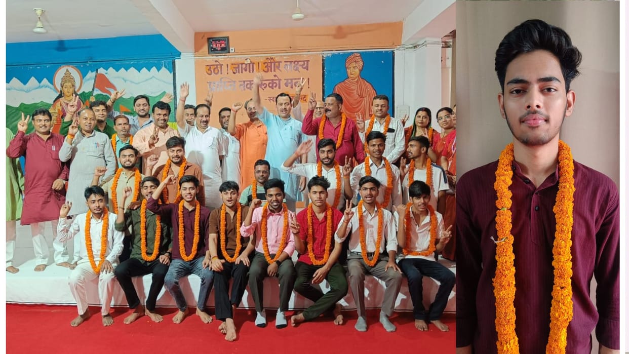 Prince emerged as the topper with 97% marks, while girls dominated the second and third positions.