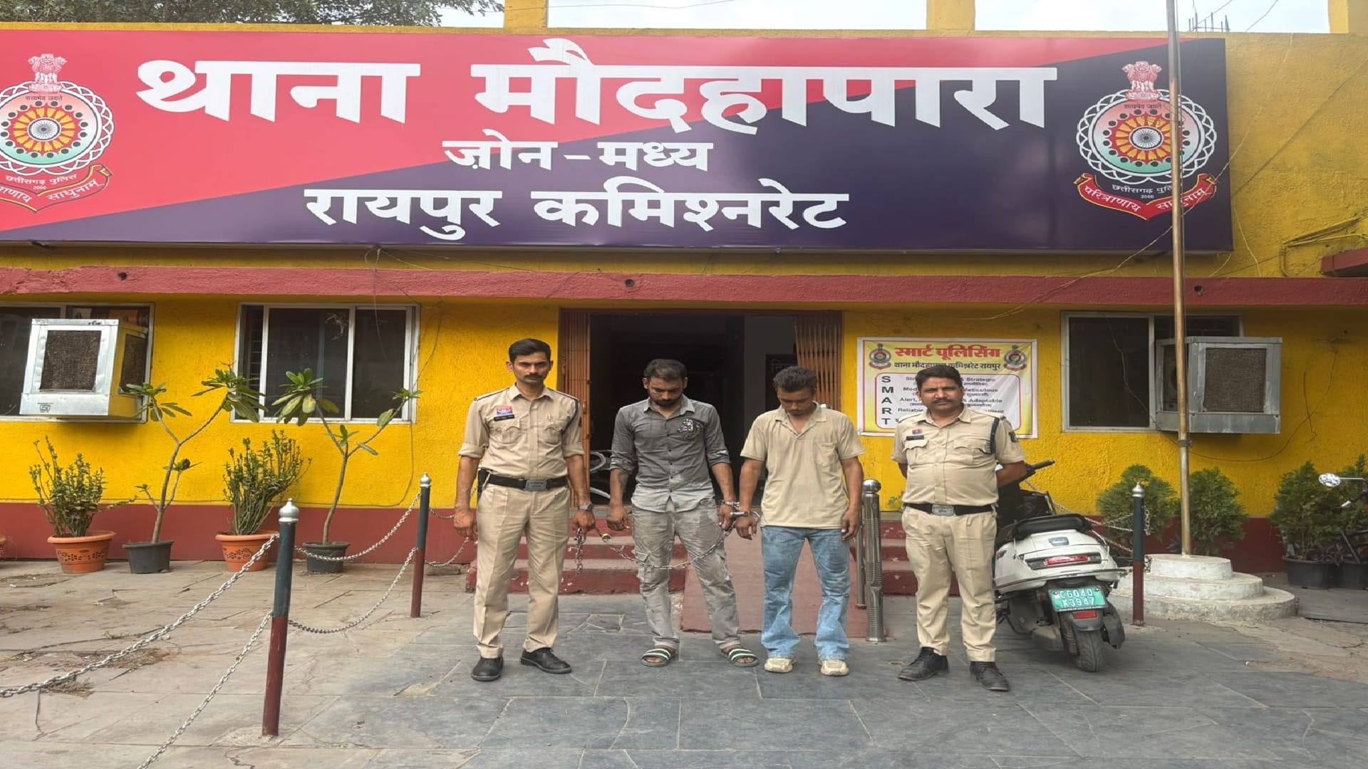 पुलिस के गिरफ्त में आरोपी