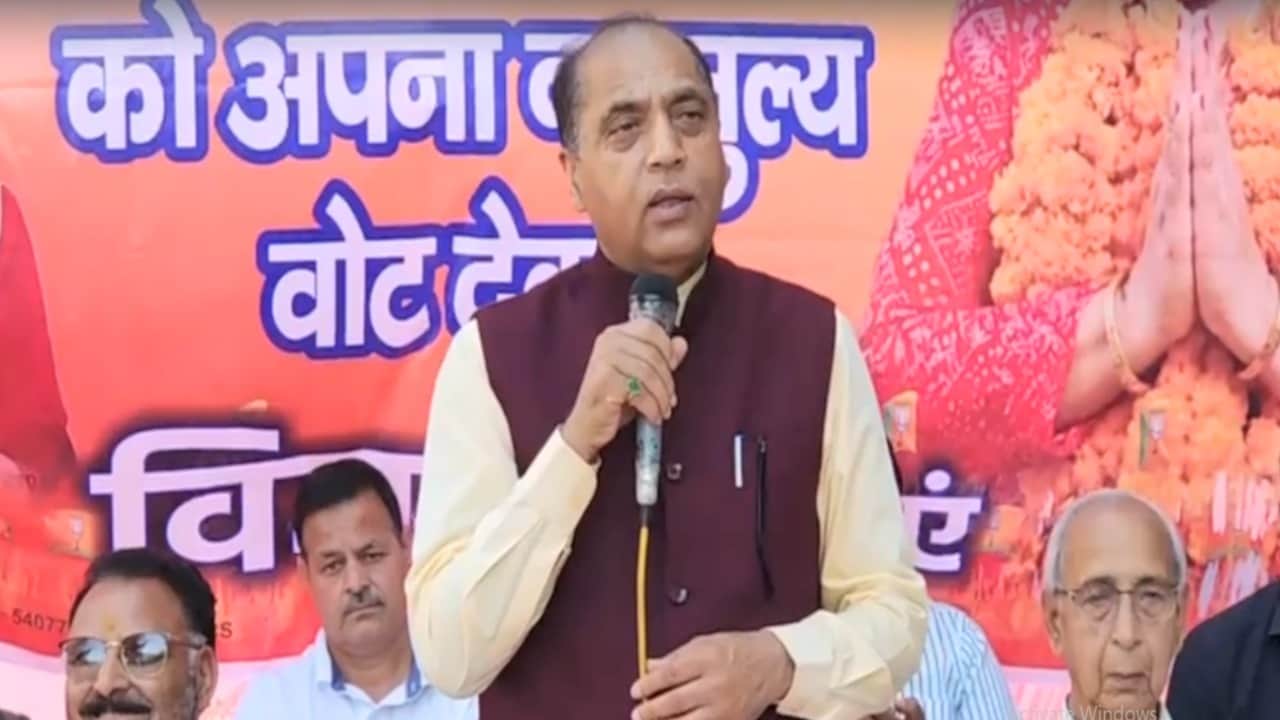 पूर्व मुख्यमंत्री एवं नेता प्रतिपक्ष जयराम ठाकुर।