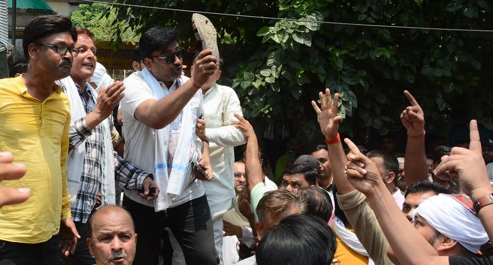 Kanpur SP and BJP Clash Over School Foundation Stone Laying Allegations Surface BJP Leader Halts Construction