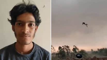 man who made video of the man being swept away in the storm in Bareilly