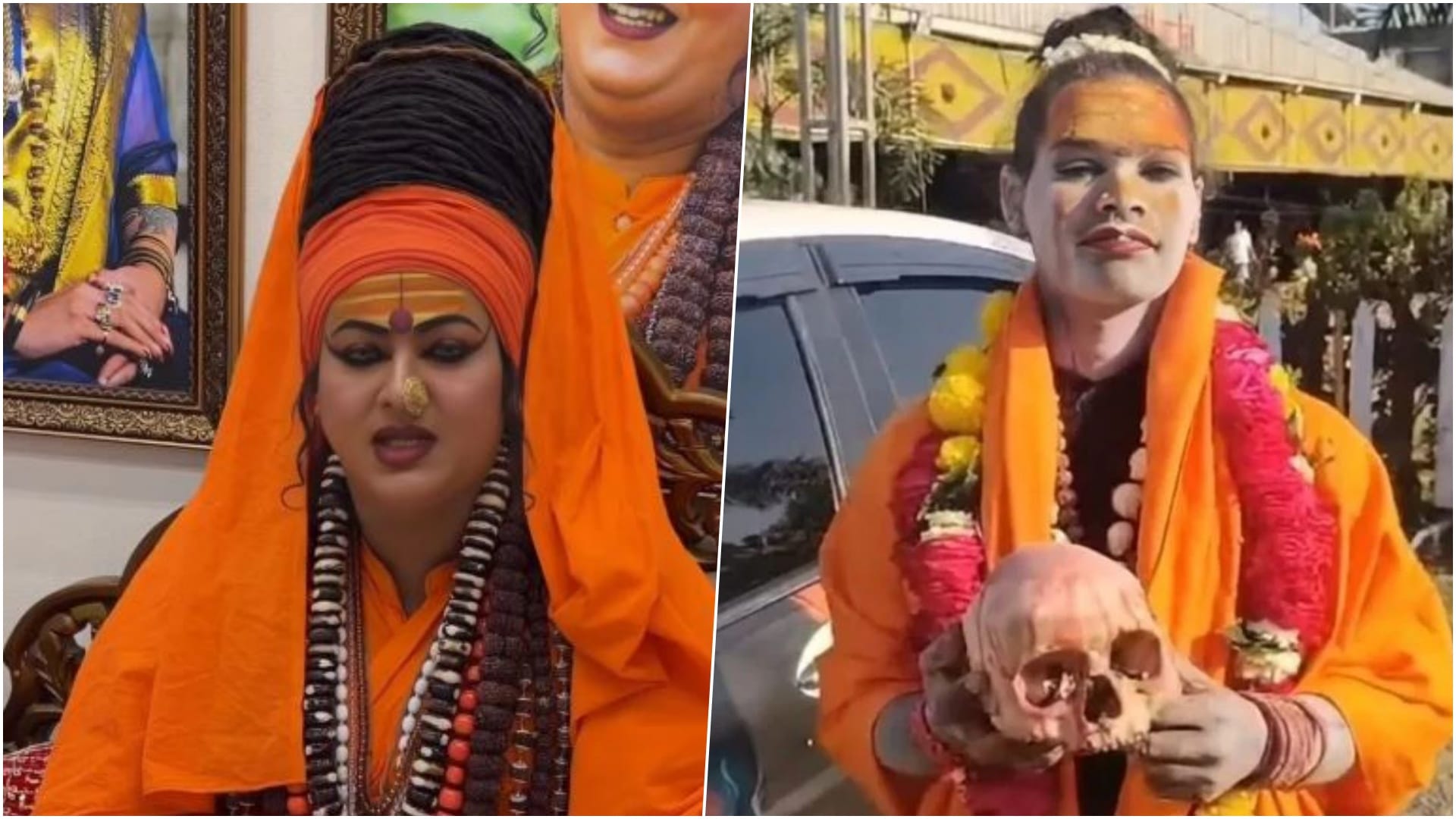 तेलंगाना की मां काली नंद गिरि और महामंडलेश्वर गुरु सतीनंद गिरी