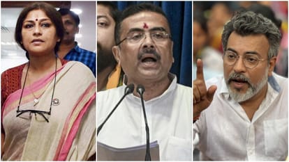 रूपा गांगुली, सीएम सुवेंदु अधिकारी और रुद्रनील घोष