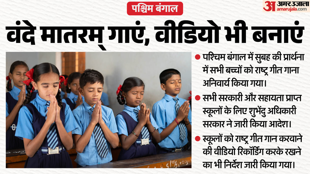 Singing of Vande Mataram song mandatory in Bengal schools: Shubhendu government's big move
