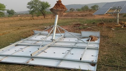 Two lives claimed including woman storm in Sonbhadra 81 houses damaged several injured in sonbhadra