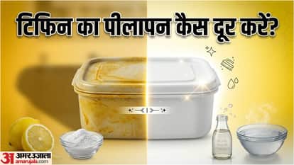 Kitchen Tips Plastic Tiffin Cleaning Hacks Haldi Ke Daag Kaise Saf Kare in hindi