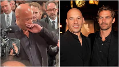 Vin Diesel Breaks down at cannes remembering Paul Walker Daughter Meadow hugs the fast and the furious actor