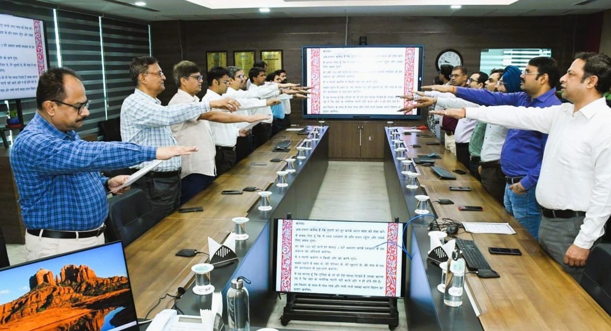 Bihar Cleanliness Fortnight Begins at NTPC Headquarters, Employees Take Swachhta Pledge
