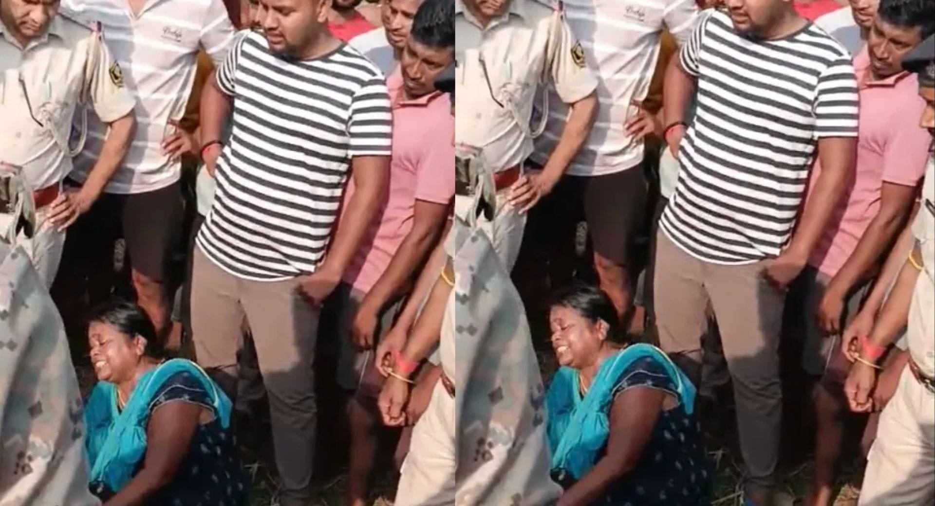 घटनास्थल पर रोत बिलखते परिजन