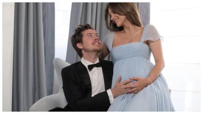 Barbara Palvin Debuts Baby Bump At Cannes Confirms Pregnancy With Husband Dylan Sprouse See Photos