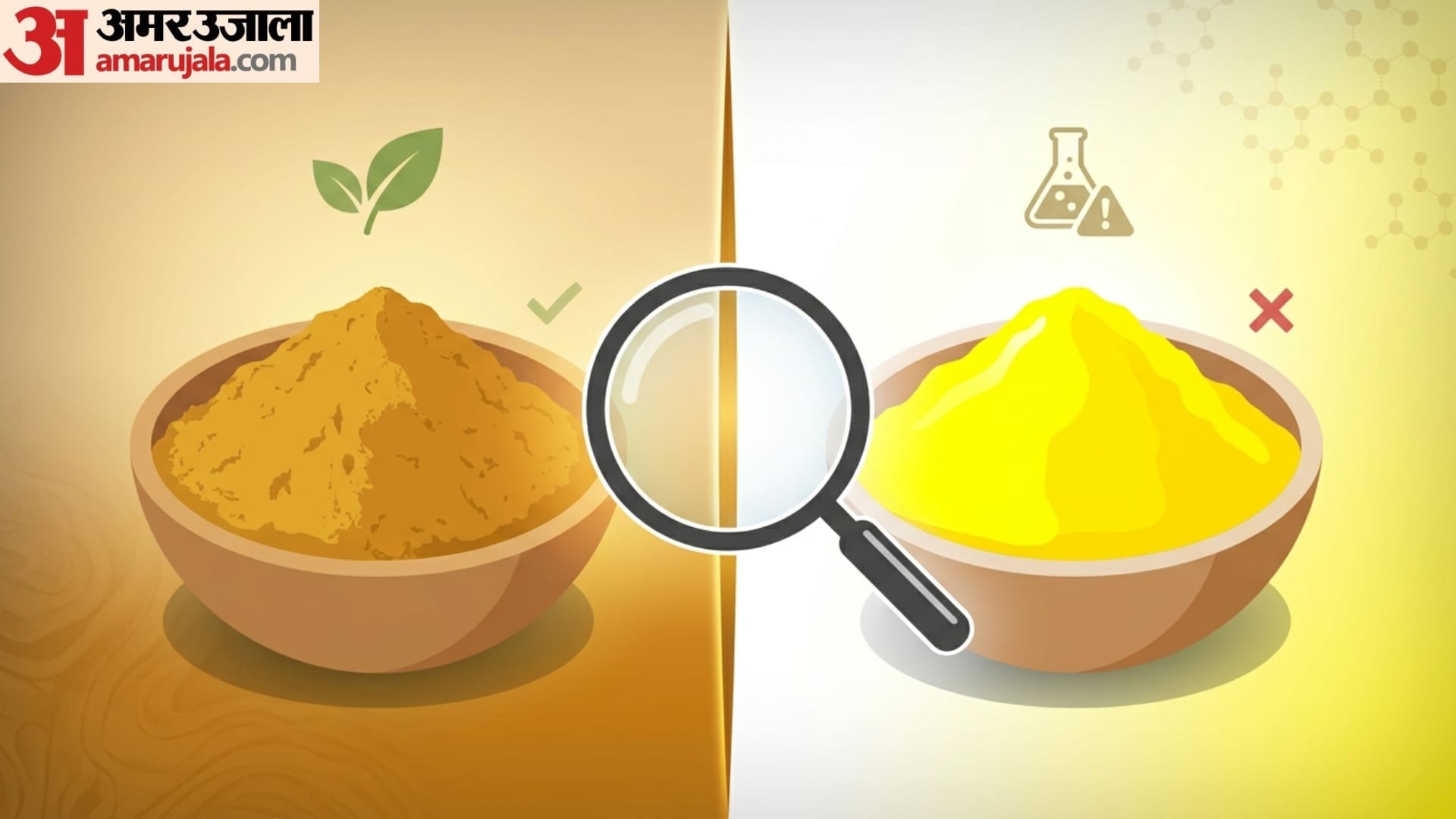 how to identify organic or chemical turmeric asli or nakli haldi kaise pahchane