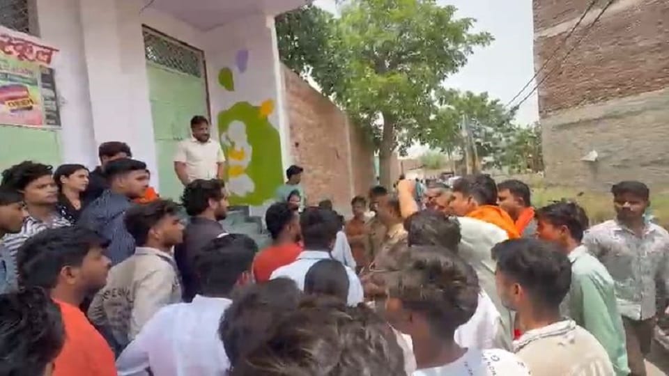 Student Mother Made to Mop Classroom After Student Vomits in mathura