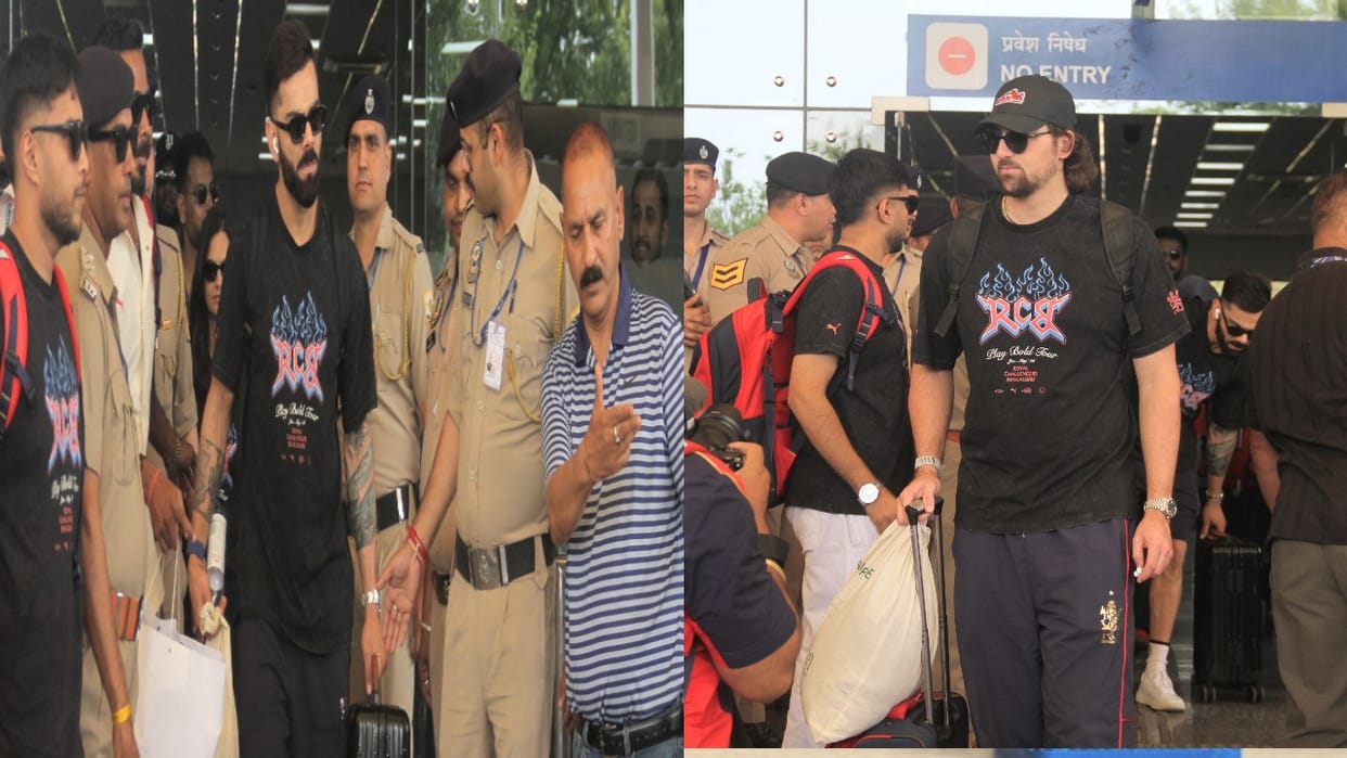 IPL 2026: Kangra Airport Resounds with Chants of 'RCB' and 'Virat Kohli' as the Team Arrives in Dharamshala