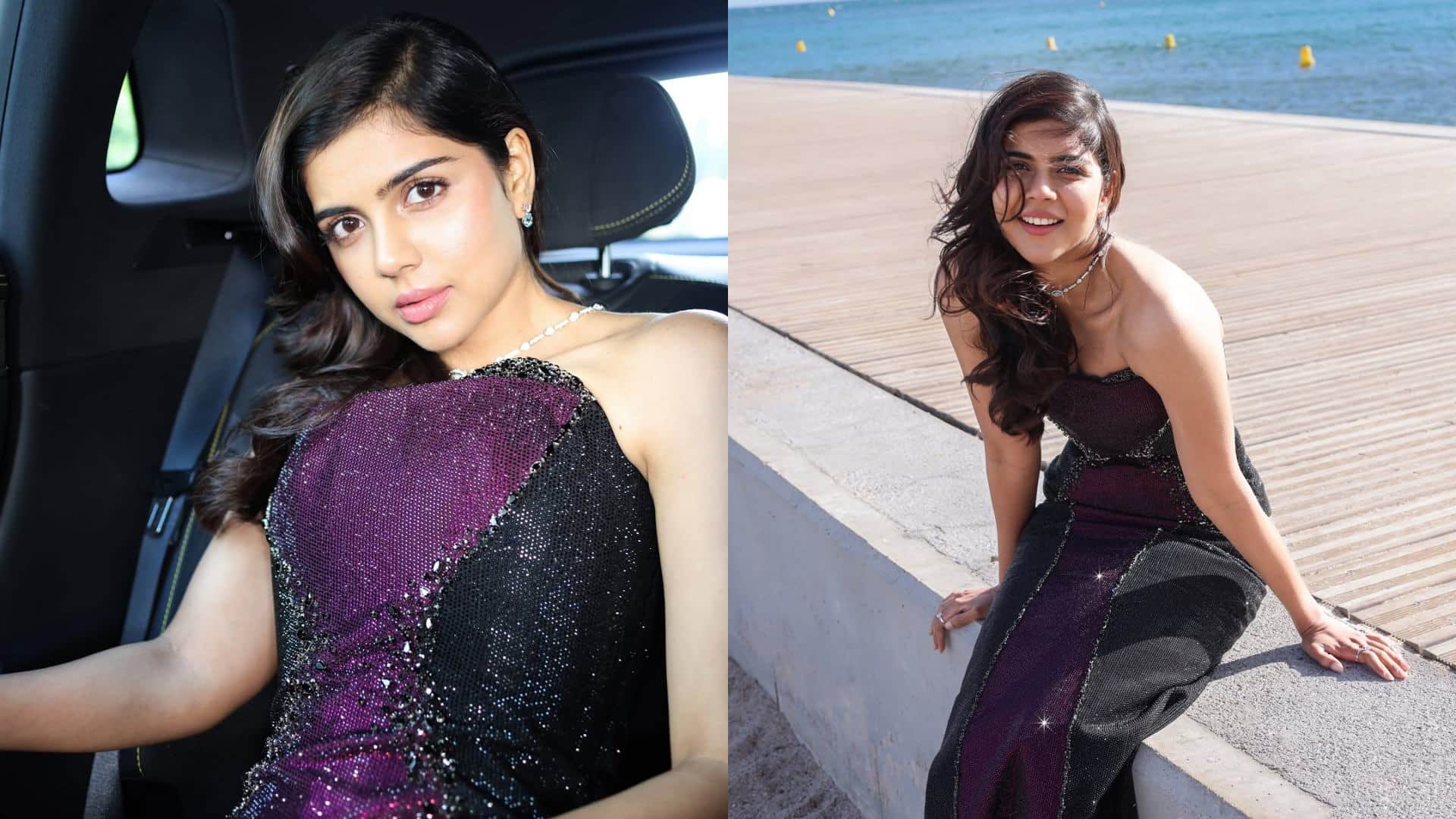 kalyani priyadarshan gives pose in off shoulder dress shares photos from cannes