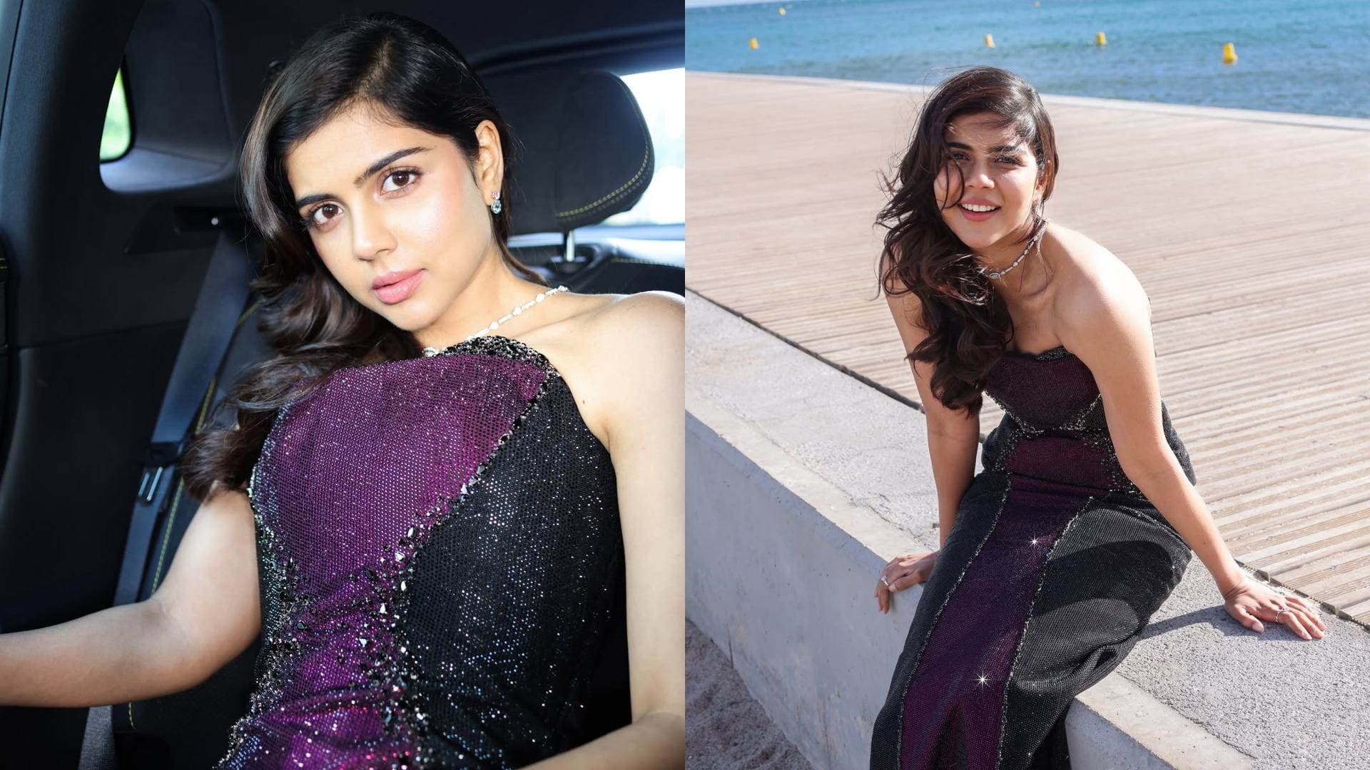 kalyani priyadarshan gives pose in off shoulder dress shares photos from cannes