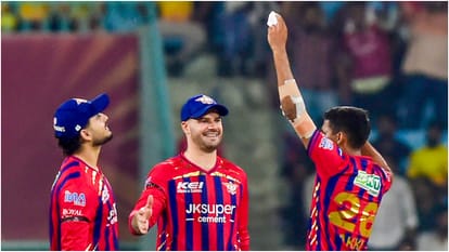 IPL 2026: Akash Singh pulls out special note celebration after stunning 3-wicket haul for LSG against CSK