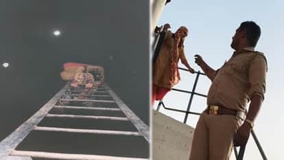 Baghpat: Woman Climbs Inside Water Tank in Baghpat, One-Hour Drama Ends After Police Intervention