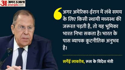 India can play the role of mediator between Iran and America, said Russian Foreign Minister Lavrov