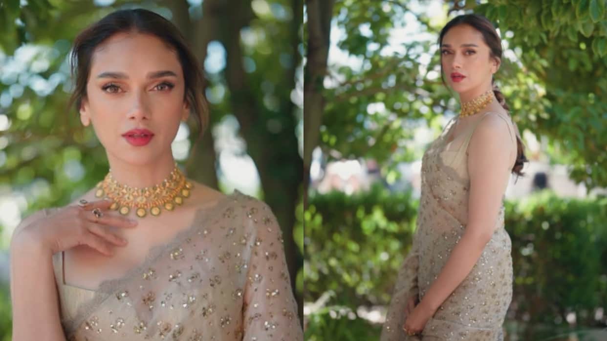 Aditi Rao Hydari First look from the Cannes Film Festival Is out Dazzles In Saree