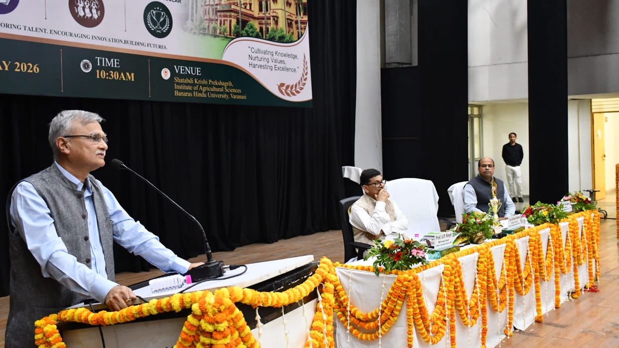 one-year report presented at annual celebration of Institute of Agricultural Sciences at BHU