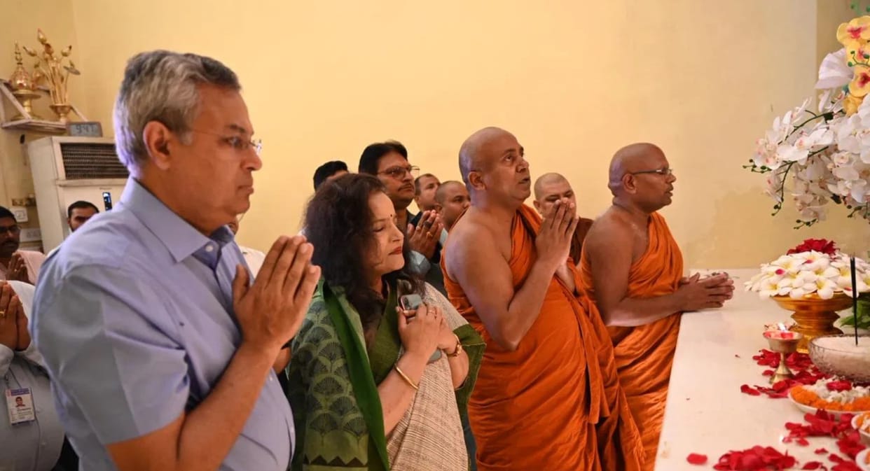 Odisha Chief Secretary Anu Garg Visits Mahabodhi Temple Calls it Deeply Spiritual and Unforgettable Experience