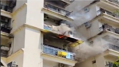 Ghaziabad Fire:इंदिरापुरम में शिप्रा कृष्णा विस्टा सोसायटी में वेल्डिंग के दौरान लगी आग, पाया गया काबू – Fire Breaks Out During Welding At Shipra Krishna Vista Society In Indirapuram Ghaziabad Fire:इंदिरापुरम में शिप्रा कृष्णा विस्टा सोसायटी में वेल्डिंग के दौरान लगी आग, पाया गया काबू – Fire Breaks Out During Welding At Shipra Krishna Vista Society In Indirapuram