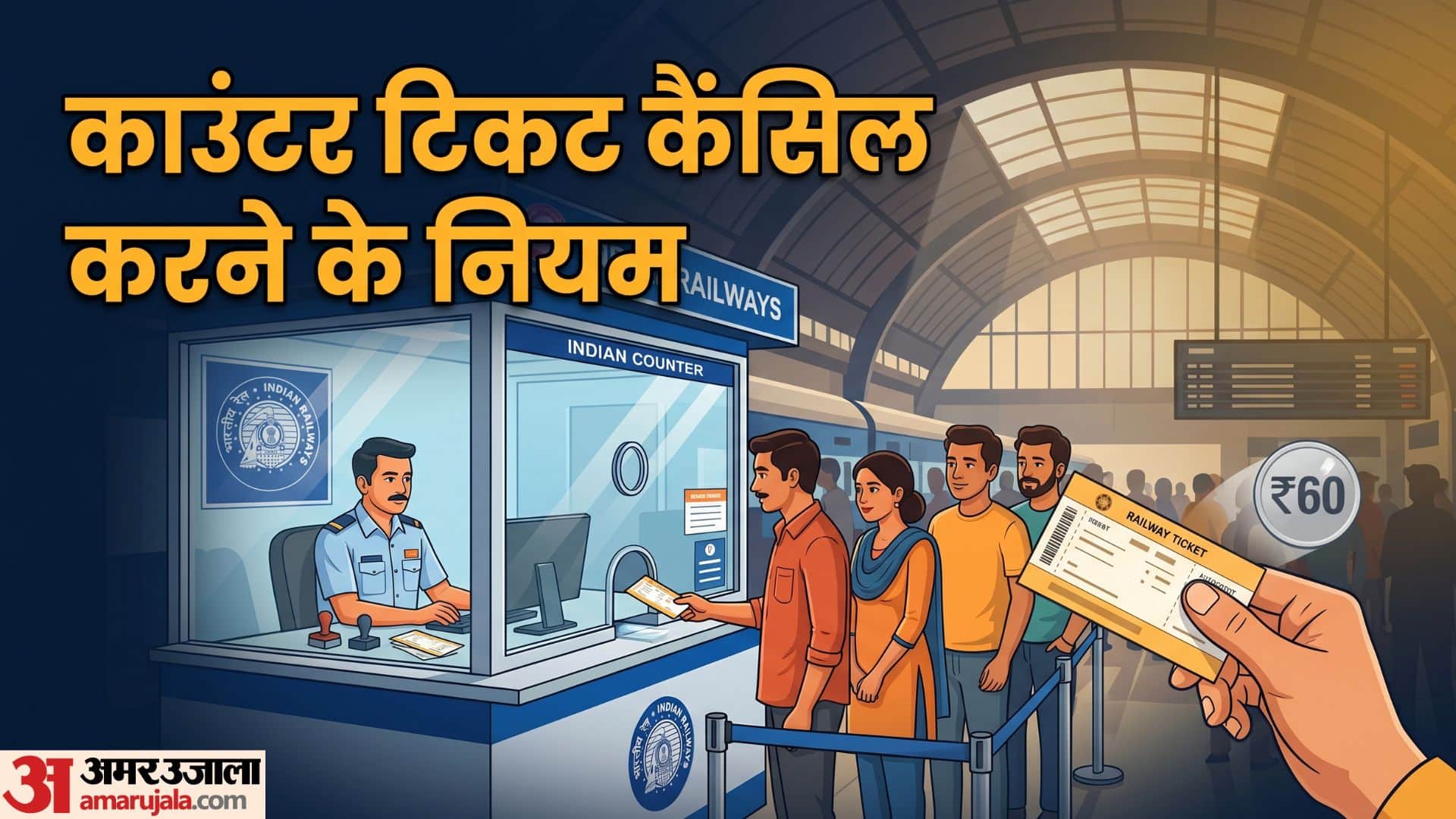 Unconfirmed Counter Train Ticket: Rules and Procedure for Cancellation After Chart Preparation