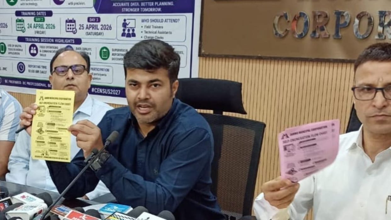 Census 20271,200 enumerators to be deployed in Jammu city