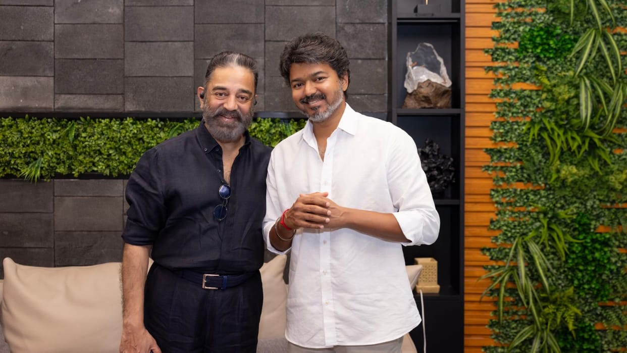 Kamal Haasan meets Tamil Nadu CM Vijay submits 6 demands related to Tamil film industry