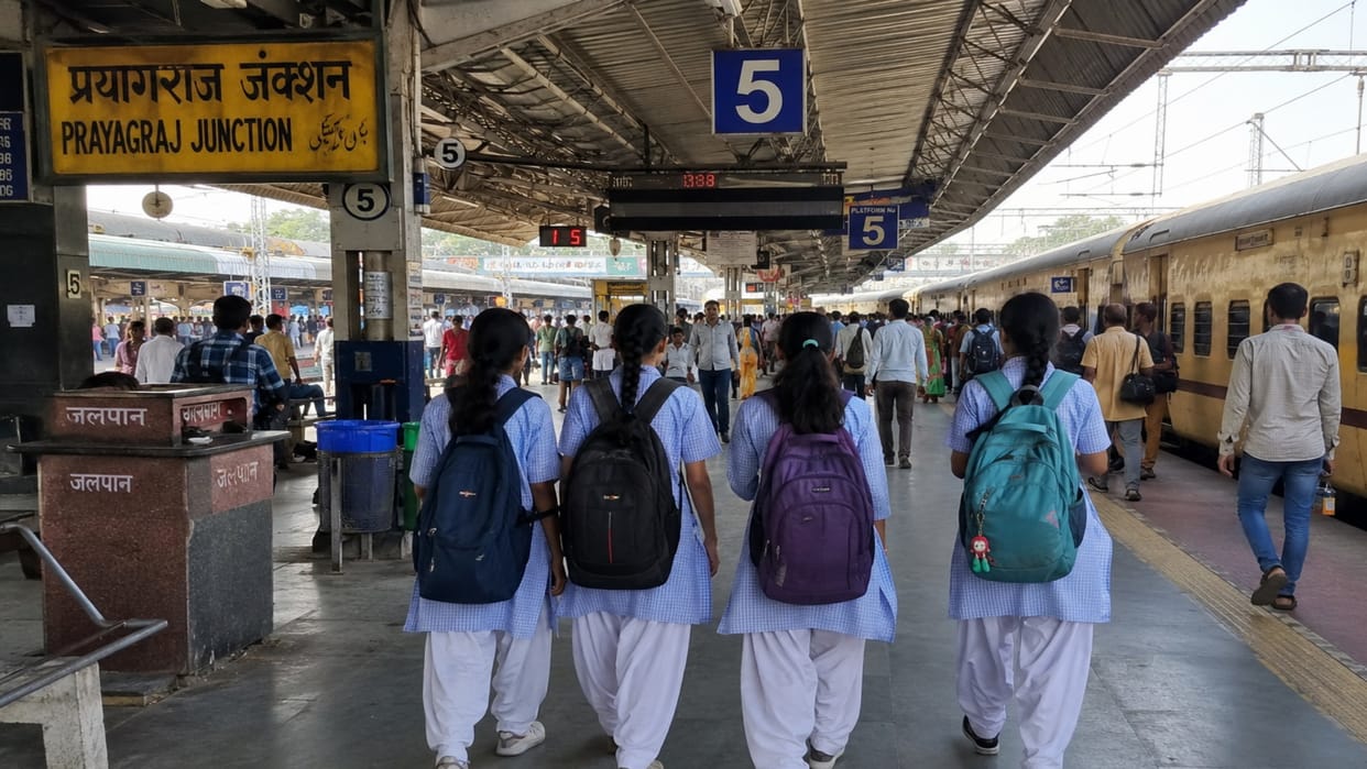 Four girls missing from Kanpur city were found at Prayagraj Junction, they wanted to go to Ujjain.