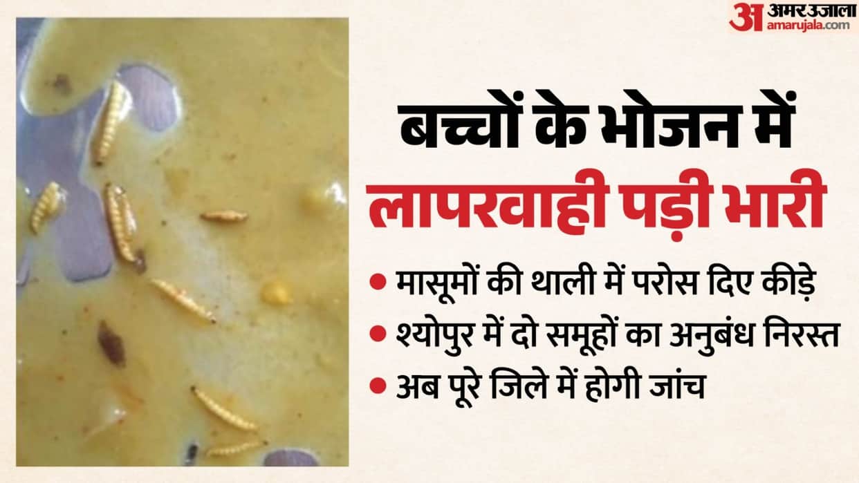 Uproar erupts in Sheopur after insects are found in Anganwadi food; collector cracks down on two