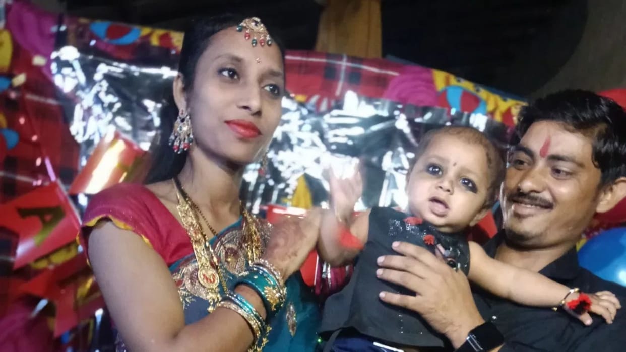 married woman murdered dowry 3 lakhs;her in-laws fled house;marriage took two years ago Bihar