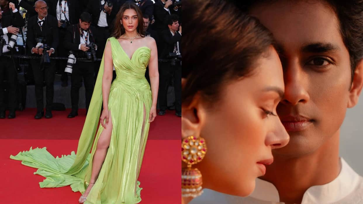 79th Cannes Film Festival: Aditi Rao Hydari stunning look in one shoulder neon green gown at Cannes