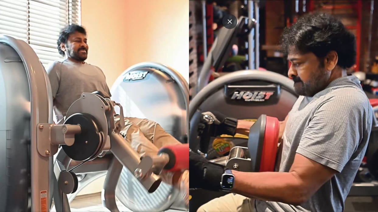 Megastar Chiranjeevi undergoes physical training for his upcoming film video viral