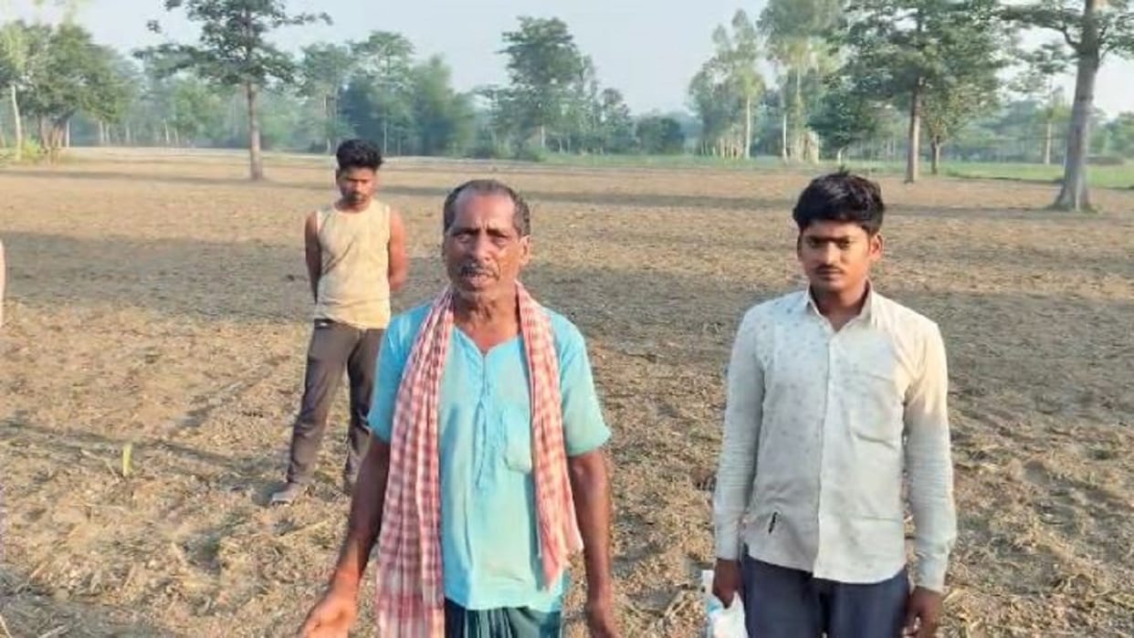 Bullies plowed 14 acres of sugarcane victim farmer demanding police action in Lakhimpur kheri