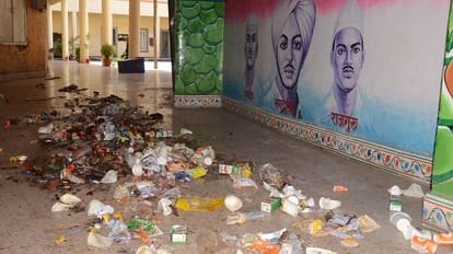 Kanpur Sanitation Workers Split into Two Factions One Scatters Garbage While the Other Cleans It Up