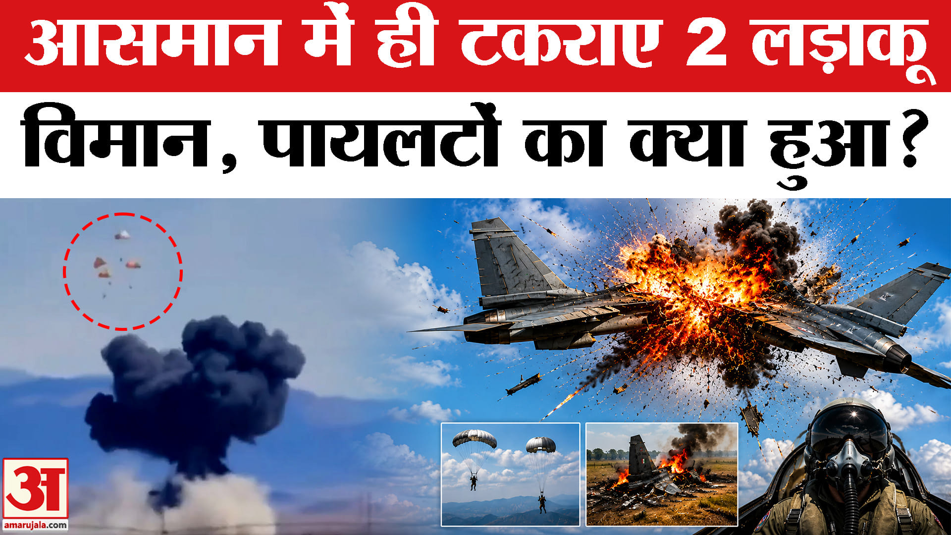 अमेरिकी लड़ाकू विमानों की टक्कर